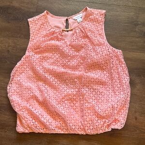 Liz Claiborne Coral Sleeveless Blouse